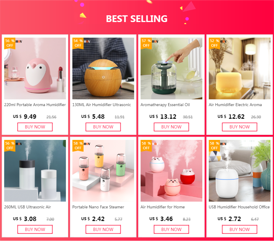 260ML USB Ultrasonic Air Humidifier LED Lamp Mini Essential Oil Diffuser Car Purifier Aroma Anion Mist Maker With Romantic Light