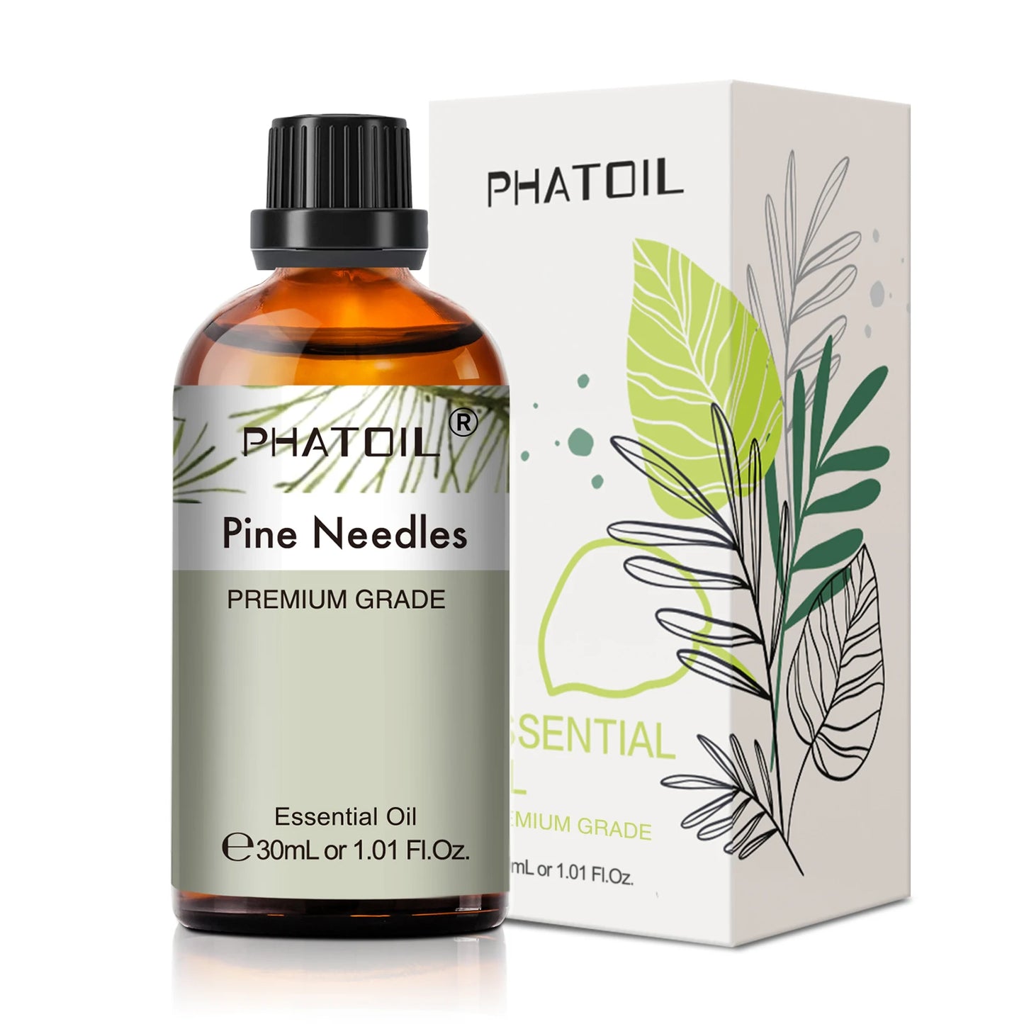 PHATOIL 1PCS Aromatherapy Essential Oil 30ml Lemon Eucalyptus Lavender Bergamot Jasmine Juniper Rose Vanilla Aroma Essential Oil